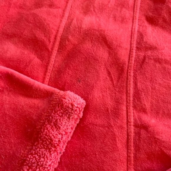 The North Face Women's Fleece Jacket Pink Furry Soft Full Zip Up Small S - Picture 9 of 9